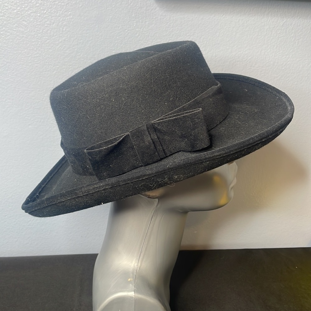 Betmar New York 100% wool made in US - wpl 4384 Black Hat - Picture 2 of 7